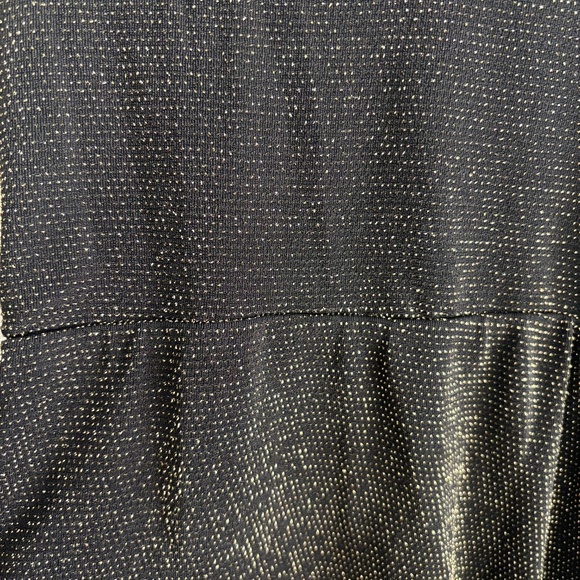 NWT BAILEY/44 Lauren Hutton Gold Sparkle Wrap Top - Picture 4 of 6